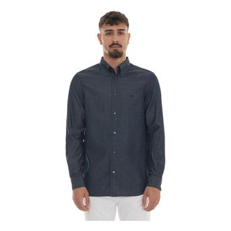 Emporio Armani Denim Shirt - Heren - Casual Overhemden - Blauw - 3XL - Denim - Overhemden