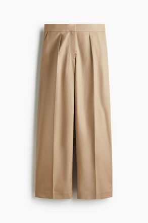 H&M Weite Twillhose - Beige