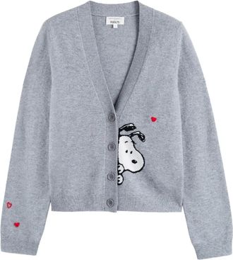 Chinti and Parker Cardigan con motivo Snoopy Marc Jacobs x Peanuts - Grigio