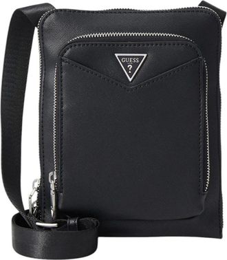 Guess Messenger Bags, male, Black, Size: ONE SIZE Siena Flat Zip
