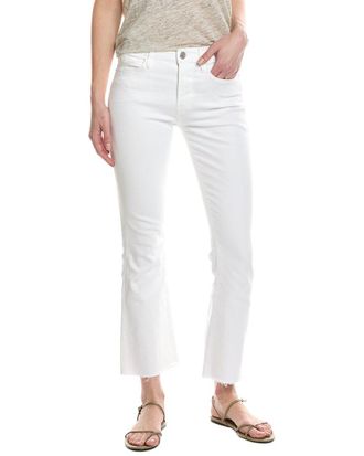 Frame Denim Frame Le Crop White Raw Fray Mini Boot Jean