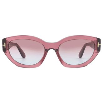 Tom Ford Penny Pink Gradient Cat Eye Ladies Sunglasses FT1086 66Y 55