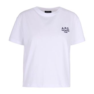 A.P.C. T-Shirts, female, White, Size: XS Boxy Rue Madame T-shirt