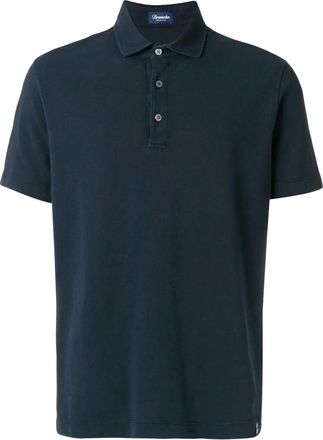 Drumohr Polo con orlo dritto - Blu
