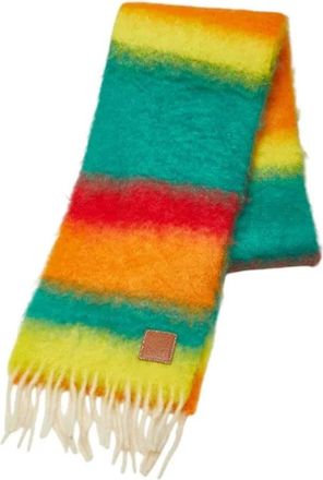 Loewe Pre-owned Scarves, female, Multicolor, Size: ONE SIZE Pre-owned Canvas scarves