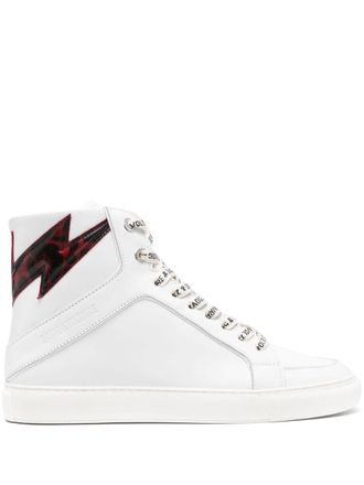 Zadig&Voltaire Sneakers Hill Flash in pelle - Bianco