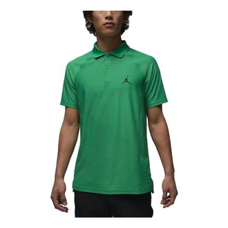 Nike Jordan Air Jordan Dri-FIT ADV Sport Quick-Dry Golf Lapel T-Shirt Green DZ0550-310