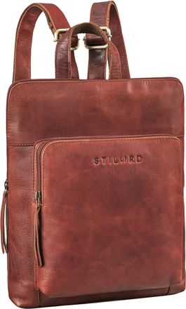 STILORD Ari Ladies Small Backpack Leather City Backpack in Elegant Vintage Design Made of Genuine Leather | Small Womens Backpack for 13 Inch Tablet, Colour:p
