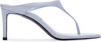 Black Suede Studio Laurel 65 Mule in Sky Blue Patent Leather at Nordstrom, Size 40