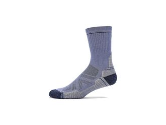 Smartwool Hike Light Cushion Mid Crew Socks Mens Crew Cut Socks Shoes Nightfall Blue : XL (Mens Shoe 12-14.5), Merino/Mesh/Nylon