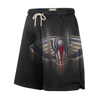 Nike Mens New Orleans Pelicans Standard Issue Fleece Basketball Shorts in Black | IQ1517-010
