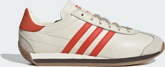 adidas Originals Unisex Country OG Shoes - White/Red Leather - Size UK 4.5