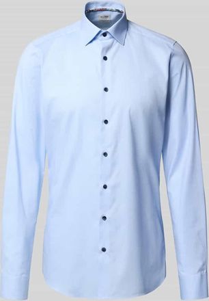 Olymp Level 5 Slim Fit Businesshemd mit extra langem Arm in Bleu, Größe 39L