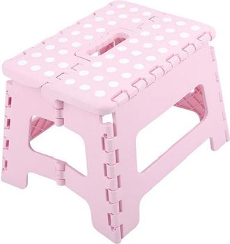 OEM Soporta Hasta 150 Kg, Altura: 22 Cm, Taburete Plegable, Taburete Plegable, Para Ni&ntilde;os, Rosa
