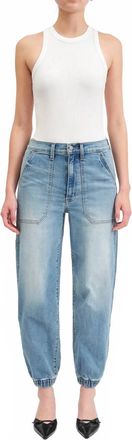 Daze Champ High Rise Joggers Jean In Blue