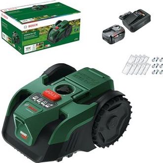 Bosch Robot Cortac&eacute;sped Aut&oacute;nomo - Bosch - Visimow18v-100 - 06008e1002 - Bater&iacute;a 4ah + Cargador - 18v - 16cm De Corte