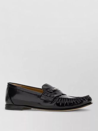 Fendi leather loafers