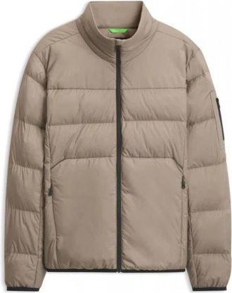HUGO BOSS Urbanex Padded Jacket - Heren - Winterjassen - Beige - M - Polyester - Jassen