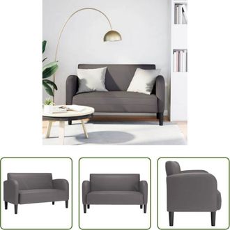 vidaXL Divanetto - Divano Divanetto Grigio 110 cm in Similpelle