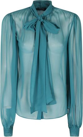 Retrof&ecirc;te Halsi Top - Dames - Blouses & Shirts - Blauw - Maat: XS Zijde