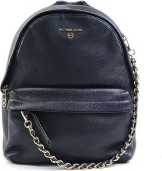 Michael Kors Pre-owned Backpacks, female, Black, Size: ONE SIZE Pre-owned Leather Backpack