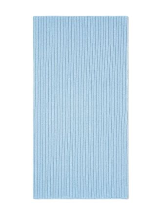 Eric Bompard ribbed scarf - unisex - Cashmere - One Size - Blue