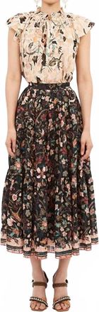 Ulla Johnson Cambrie Skirt In Obsidian