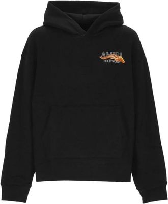 Amiri Hoodies & sweatvesten, Heren, Zwart, L, Katoen, Hollywood Graphic Hoodie