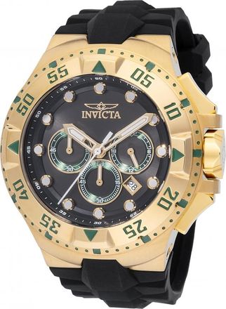 Invicta Excursion Chronograph GMT Quartz Black Dial Mens Watch 48537
