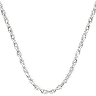 Pompeii3 Mens Polished Steel Single Tone Clasp 6mm Flexible Link 24 Chain