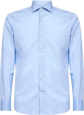 D4.0 buttoned long-sleeve shirt - Blue