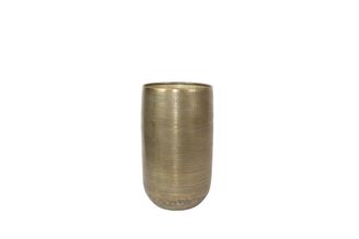 Schubiger M&ouml;bel Gef&auml;ss Rowen, Metall, Gold H: 55 cm