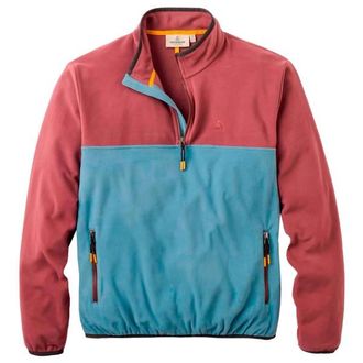 Passenger Set Off Recycled Polar 1/4 Zip Fleece 2.0 Fleecepullover f&uuml;r Herren | rot
