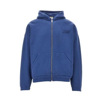 Autry Full-zip hoodie with logo patch Man XL
