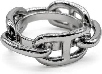 Herm&egrave;s Pre-owned Anello Foulard - - Pre-owned - unisex - Grigio - ONE SIZE