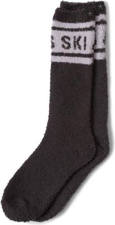 Barefoot Dreams CozyChic Après Ski Socks in Dark Moss-Cream at Nordstrom, Size Small