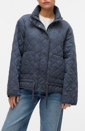 Vero Moda Laguna Quilted Jacket in Obsidian at Nordstrom Rack, Size Medium