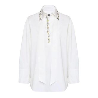 Elena Miro Blouses, female, White, Size: S Camicia