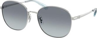 Coach HC7189 CDP39 900119 Womens Sunglasses Silver Size 55