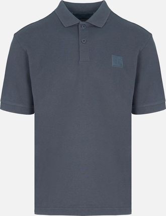 Stone Island Mens GHOST PATCH LOGO POLO - Blue - Size: 44