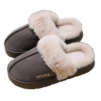 Generic home slippers for women House Slippers for Women,Fuzzy Mens Slippers,Casual House Shoes Memory Foam Womens Slippers Outdoor Indoor Warm Plush Bedroom 