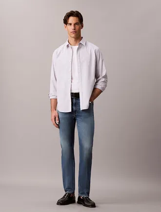 Calvin Klein Mens Standard Straight Jeans - Blue - 29W x 30L