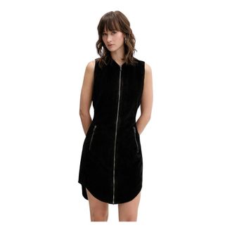 Diesel Kleedjes, Dames, Zwart, XL, Katoen, D-Enea Jurk