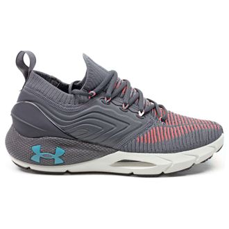 Under Armour HOVR Phantom 2 INKNT Synthetic Textile Mens Low Top Trainers - Grey Red - Size:UK 7.5