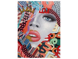 Schubiger M&ouml;bel Bild Pop Art Dame