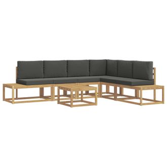 vidaXL Conjunto De Sof&aacute;s De Exterior 5 Pieza Blanco Y Antracita Vidaxl