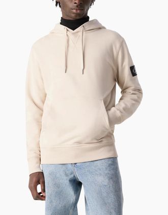 Calvin Klein Mens Calvin Klein Mens Hoodies Pullover Top - Tan - Size: 42