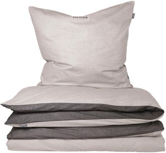 Schiesser Wendebettwäsche »Doubleface aus weicher Baumwolle mit edlem Melangeeffekt« 2 Stk. tlg. ab Grösse 135x200 cm erhältlich, Made in Green