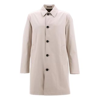 Herno Single-Breasted Coats - Heren - Mantel - Grijs - L - Jassen