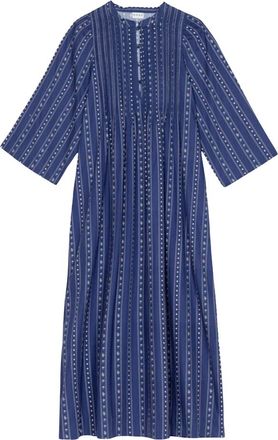APOF Apof, Kleedjes, Dames, Blauw, L, Katoen, Ingrid Kleid